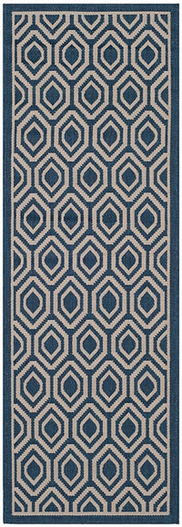 Safavieh Courtyard Cy6902-268 Navy / Beige Geometric Area Rug