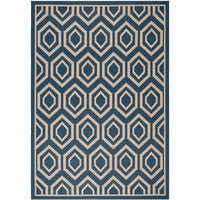 Safavieh Courtyard Cy6902-268 Navy / Beige Geometric Area Rug