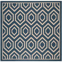 Safavieh Courtyard Cy6902-268 Navy / Beige Geometric Area Rug