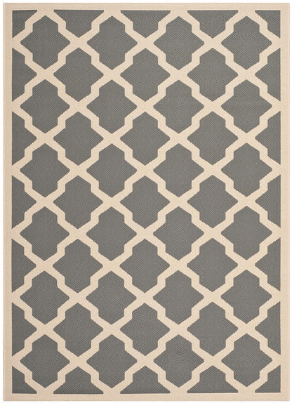 Safavieh Courtyard Cy6903-246 Anthracite / Beige Geometric Area Rug