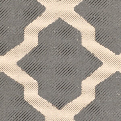 Safavieh Courtyard Cy6903-246 Anthracite / Beige Geometric Area Rug