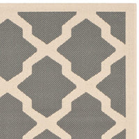 Safavieh Courtyard Cy6903-246 Anthracite / Beige Geometric Area Rug