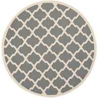 Safavieh Courtyard Cy6903-246 Anthracite / Beige Geometric Area Rug