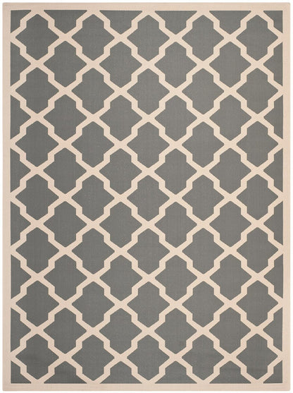 Safavieh Courtyard Cy6903-246 Anthracite / Beige Geometric Area Rug