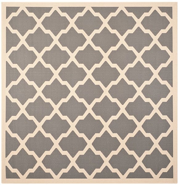 Safavieh Courtyard Cy6903-246 Anthracite / Beige Geometric Area Rug