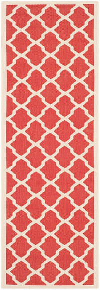 Safavieh Courtyard Cy6903-248 Red / Bone Geometric Area Rug