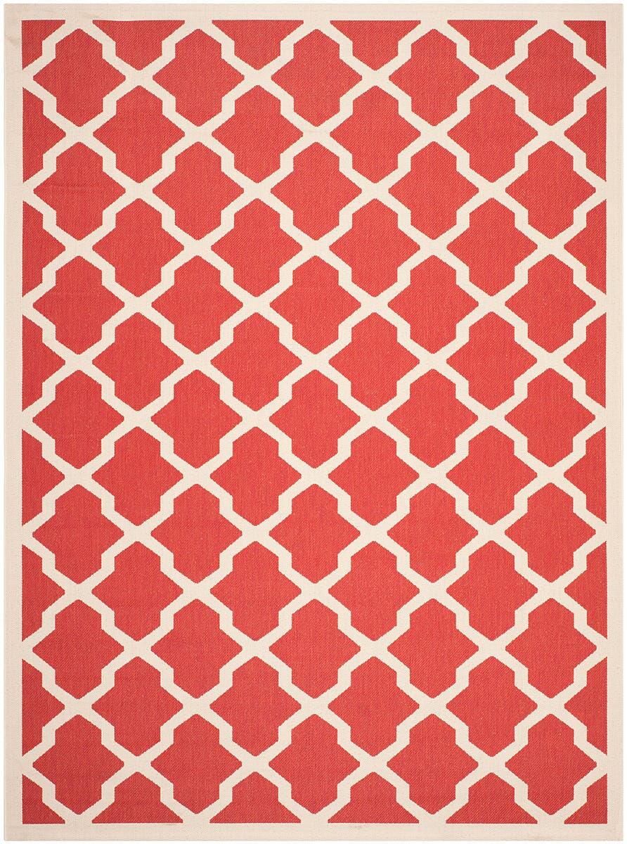 Safavieh Courtyard Cy6903-248 Red / Bone Geometric Area Rug