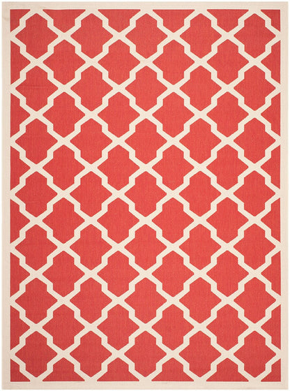 Safavieh Courtyard Cy6903-248 Red / Bone Geometric Area Rug