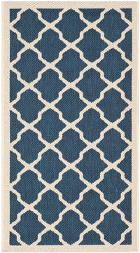 Safavieh Courtyard Cy6903-268 Navy / Beige Geometric Area Rug