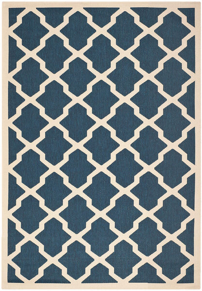 Safavieh Courtyard Cy6903-268 Navy / Beige Geometric Area Rug