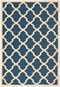 Safavieh Courtyard Cy6903-268 Navy / Beige Geometric Area Rug