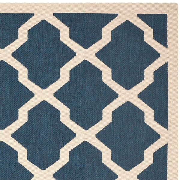 Safavieh Courtyard Cy6903-268 Navy / Beige Geometric Area Rug