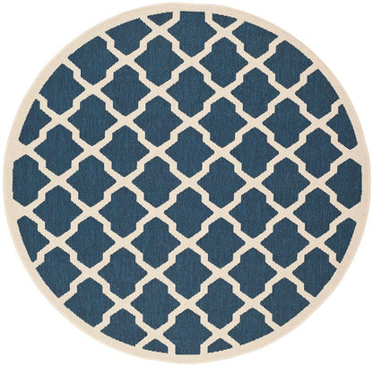 Safavieh Courtyard Cy6903-268 Navy / Beige Geometric Area Rug