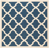 Safavieh Courtyard Cy6903-268 Navy / Beige Geometric Area Rug