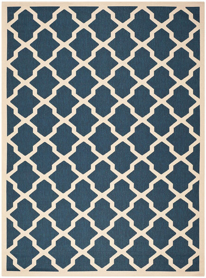 Safavieh Courtyard Cy6903-268 Navy / Beige Geometric Area Rug