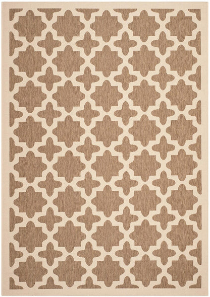 Safavieh Courtyard Cy6913-242 Brown / Bone Geometric Area Rug