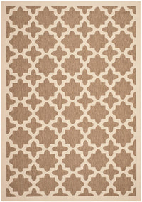 Safavieh Courtyard Cy6913-242 Brown / Bone Geometric Area Rug