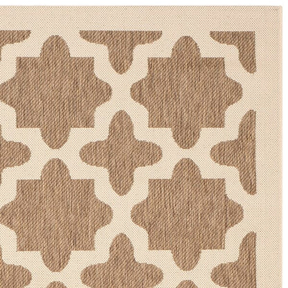 Safavieh Courtyard Cy6913-242 Brown / Bone Geometric Area Rug