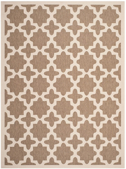 Safavieh Courtyard Cy6913-242 Brown / Bone Geometric Area Rug