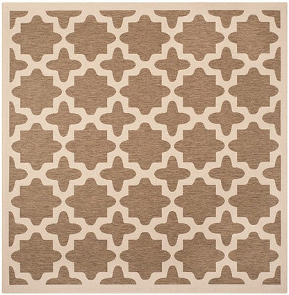 Safavieh Courtyard Cy6913-242 Brown / Bone Geometric Area Rug