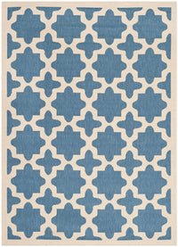 Safavieh Courtyard Cy6913-243 Blue / Beige Geometric Area Rug