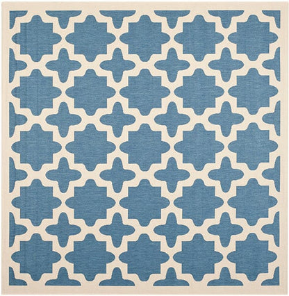 Safavieh Courtyard Cy6913-243 Blue / Beige Geometric Area Rug