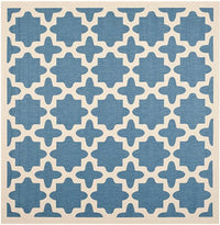 Safavieh Courtyard Cy6913-243 Blue / Beige Geometric Area Rug