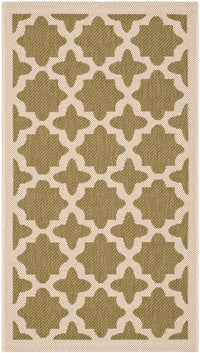 Safavieh Courtyard Cy6913-244 Green / Beige Geometric Area Rug