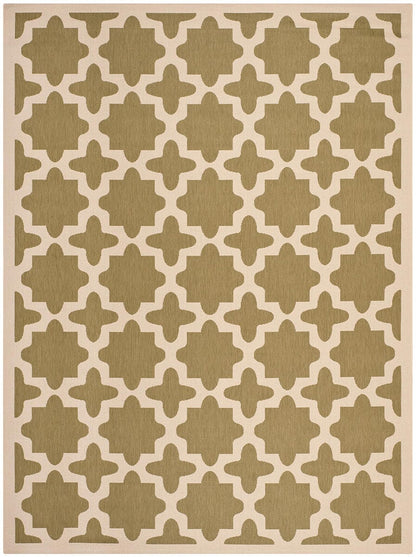 Safavieh Courtyard Cy6913-244 Green / Beige Geometric Area Rug