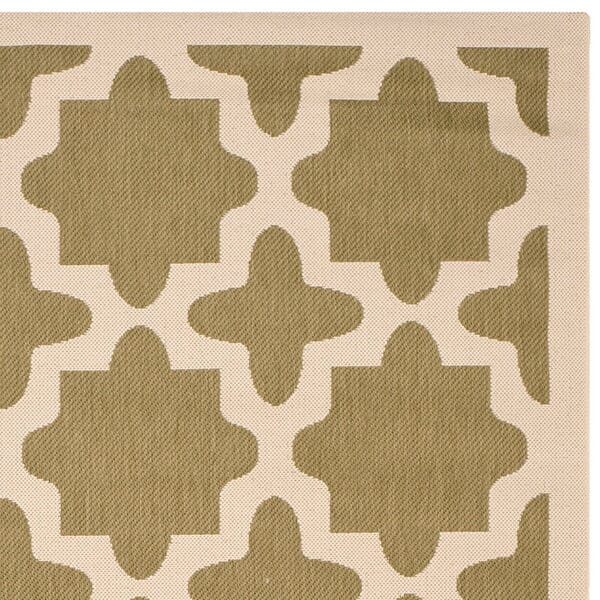 Safavieh Courtyard Cy6913-244 Green / Beige Geometric Area Rug