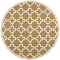 Safavieh Courtyard Cy6913-244 Green / Beige Geometric Area Rug