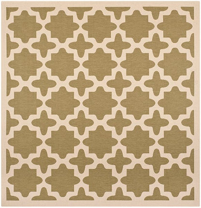 Safavieh Courtyard Cy6913-244 Green / Beige Geometric Area Rug