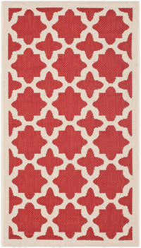 Safavieh Courtyard Cy6913-248 Red / Bone Geometric Area Rug