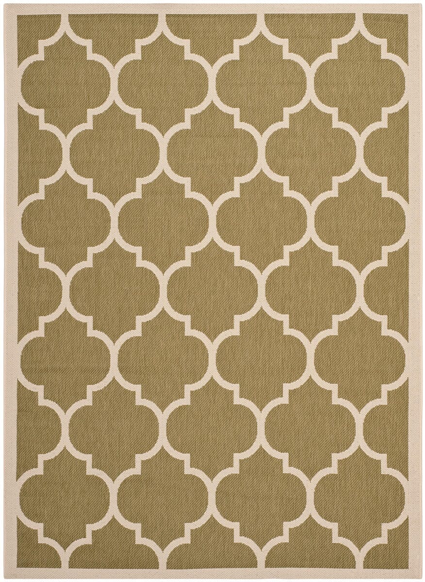 Safavieh Courtyard Cy6914-244 Green / Beige Geometric Area Rug