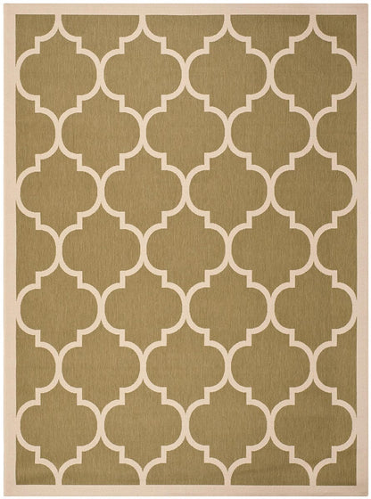 Safavieh Courtyard Cy6914-244 Green / Beige Geometric Area Rug