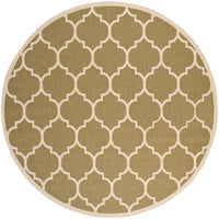 Safavieh Courtyard Cy6914-244 Green / Beige Geometric Area Rug