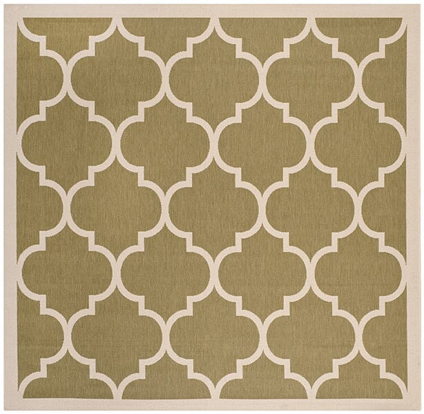 Safavieh Courtyard Cy6914-244 Green / Beige Geometric Area Rug