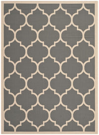 Safavieh Courtyard Cy6914-246 Anthracite / Beige Geometric Area Rug