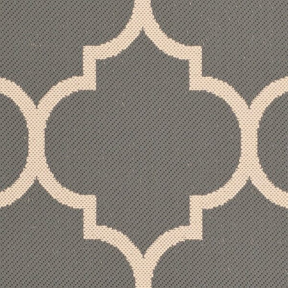 Safavieh Courtyard Cy6914-246 Anthracite / Beige Geometric Area Rug