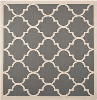 Safavieh Courtyard Cy6914-246 Anthracite / Beige Geometric Area Rug