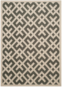 Safavieh Courtyard Cy6915-216 Black / Beige Geometric Area Rug