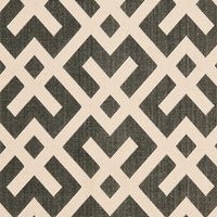 Safavieh Courtyard Cy6915-216 Black / Beige Geometric Area Rug