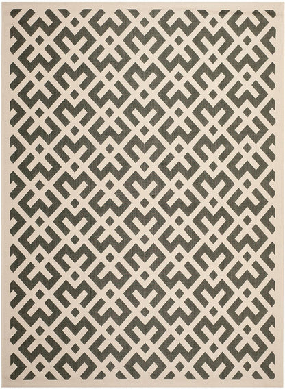 Safavieh Courtyard Cy6915-216 Black / Beige Geometric Area Rug