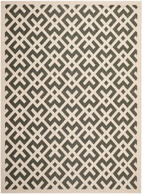 Safavieh Courtyard Cy6915-216 Black / Beige Geometric Area Rug