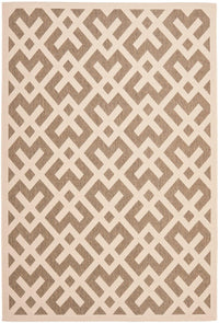 Safavieh Courtyard Cy6915-232 Brown / Bone Geometric Area Rug