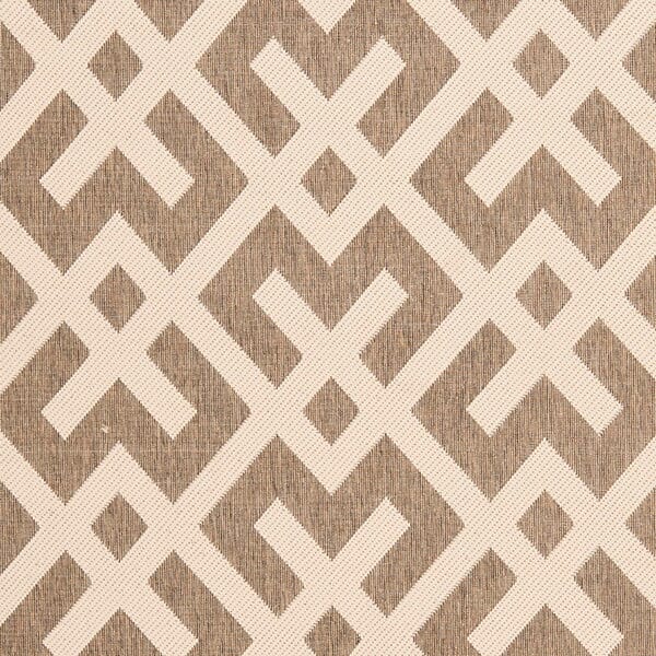 Safavieh Courtyard Cy6915-232 Brown / Bone Geometric Area Rug