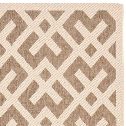 Safavieh Courtyard Cy6915-232 Brown / Bone Geometric Area Rug