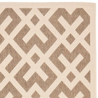 Safavieh Courtyard Cy6915-232 Brown / Bone Geometric Area Rug