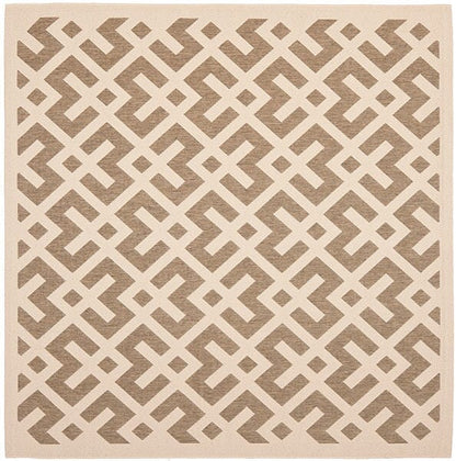 Safavieh Courtyard Cy6915-232 Brown / Bone Geometric Area Rug