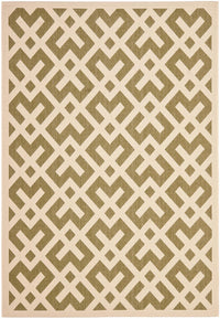 Safavieh Courtyard Cy6915-234 Green / Bone Geometric Area Rug